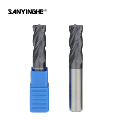 HRC55 Cnc End Mills Ball Nose 4 Flutes End Mill Solid Tungsten Carbide Milling Cutting Tool