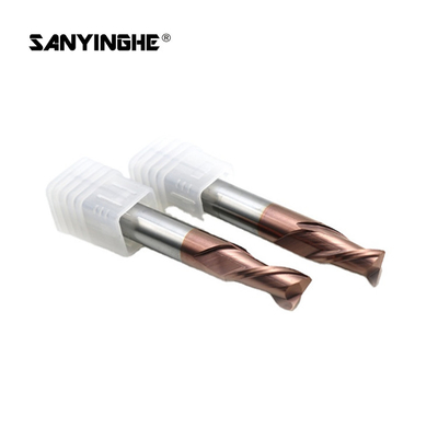 2 Flute Solid Carbide Milling Cutter HRC55 Tungsten Steel Cnc End Mill For Steel Side Milling